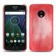 Lenovo Moto G5 Plus leather cover - Rose Patine
