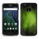 Lenovo Moto G5 Plus leather cover - Vert Patine