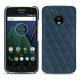 Lenovo Moto G5 Plus leather cover - Indigo - Couture ( Pantone 303U ) 