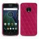 Capa em pele Lenovo Moto G5 Plus - Rose fluo - Couture