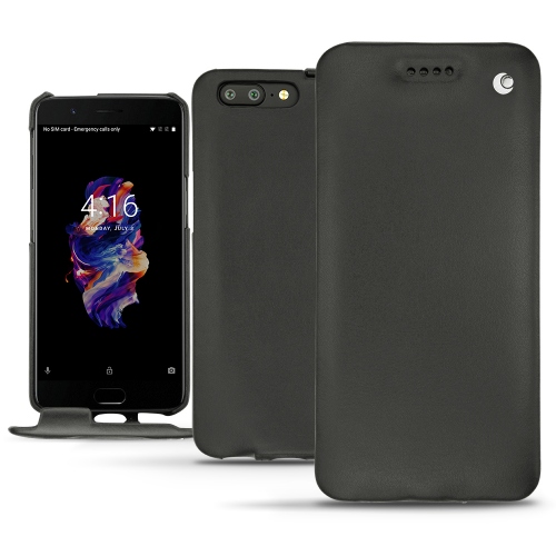 OnePlus 5 leather case - Noir ( Nappa - Black ) 