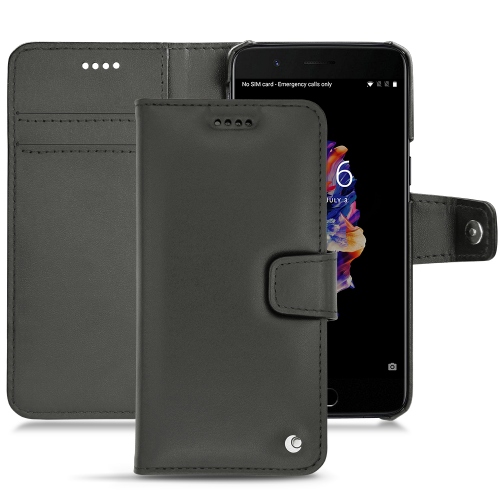 Capa em pele OnePlus 5 - Noir ( Nappa - Black ) 