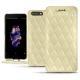Funda de piel OnePlus 5 - Beige - Couture ( Nappa - Pantone 7502C ) 