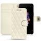 Housse cuir OnePlus 5 - Blanc - Couture ( Bologna - White ) 