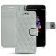Capa em pele OnePlus 5 - Gris - Couture ( Nappa - Pantone W428C ) 