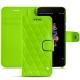 Funda de piel OnePlus 5 - Vert fluo - Couture