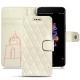 Custodia in pelle OnePlus 5 - Blanc escumo - Couture
