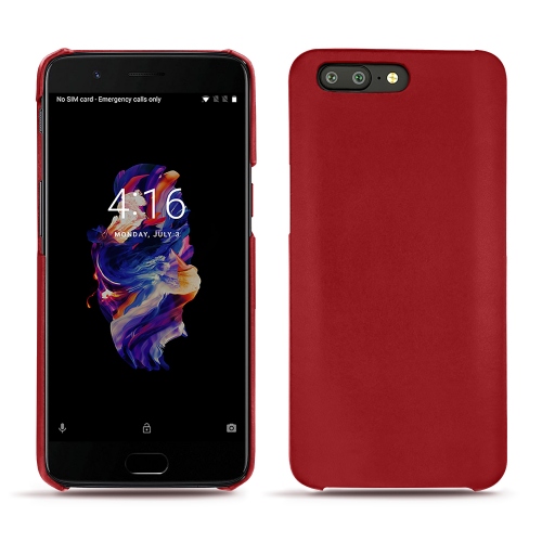 Funda de piel OnePlus 5Rouge ( Nappa - Pantone #d50032 ) 