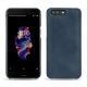 Custodia in pelle OnePlus 5 - Jean vintage ( Roughtcut - Pantone 285U  ) 