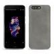 Coque cuir OnePlus 5 - Acier vintage ( Pantone 403C ) 