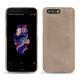 OnePlus 5 leather cover - Taupe vintage ( Pantone 7530C ) 