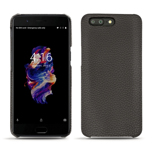 OnePlus 5 leather caseAnthracite ( Pantone #41403c ) 