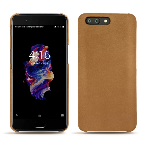 OnePlus 5 leather caseCastan esparciate ( Pantone #824F2A )