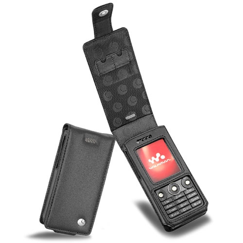 Sony Ericsson W660  leather case - Noir ( Nappa - Black ) 