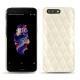 Funda de piel OnePlus 5 - Blanc - Couture ( Bologna - White ) 