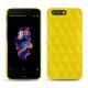 Funda de piel OnePlus 5 - Jaune fluo - Couture