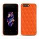 OnePlus 5 leather cover - Orange fluo - Couture