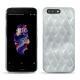 Coque cuir OnePlus 5 - Platinium - Couture
