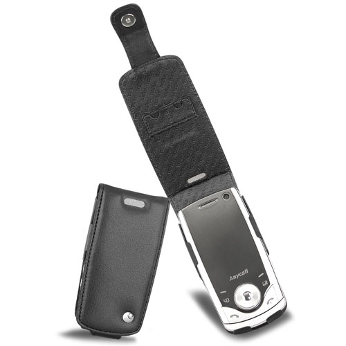 Samsung SGH-U700  leather case - Noir ( Nappa - Black ) 