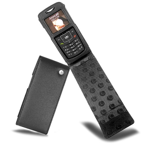 가죽 커버 Samsung SGH-U100  - Noir ( Nappa - Black ) 