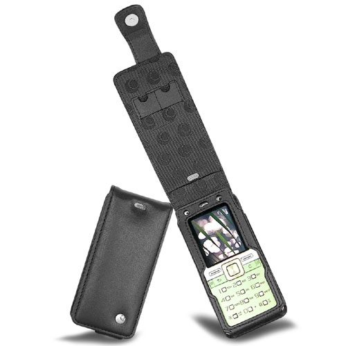 Funda de piel Sony Ericsson T650  - Noir ( Nappa - Black ) 
