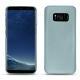 Custodia in pelle Samsung Galaxy S8 - Bleu ciel ( Nappa - Pantone 277C ) 