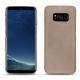 가죽 커버 Samsung Galaxy S8 - Taupe vintage ( Pantone 7530C ) 