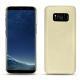 Coque cuir Samsung Galaxy S8 - Ivoire ( Sleek P C12 - White ) 