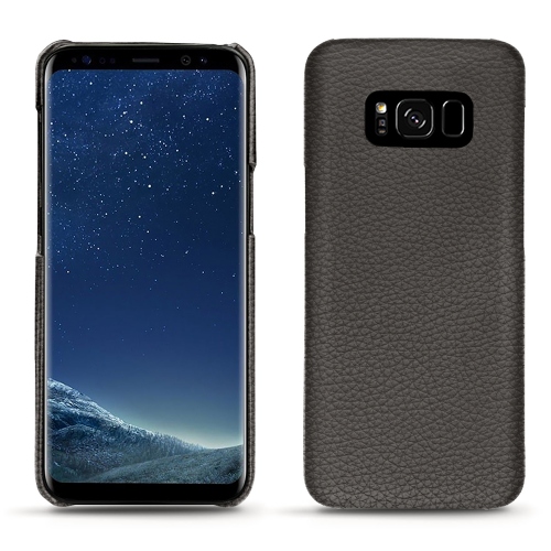 Samsung Galaxy S8 Plus leather caseAnthracite ( Pantone #41403c ) 