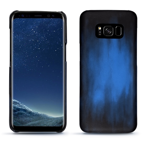 硬质真皮保护套 Samsung Galaxy S8 PlusBleu Patine
