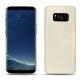 Capa em pele Samsung Galaxy S8 - Blanc escumo