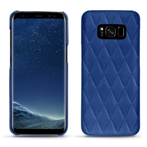 Custodia in pelle Samsung Galaxy S8 PlusBleu océan - Couture ( Nappa - Pantone #15458a) 