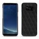 Coque cuir Samsung Galaxy S8 - Ebène - Couture ( Sleek P C12 - Black ) 