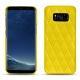 가죽 커버 Samsung Galaxy S8 - Jaune fluo - Couture