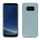 Samsung Galaxy S8 leather cover - Bleu Ciel PU