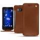 HTC U11 leather case - Marron ( Nappa - Pantone 1615C ) 