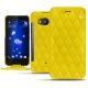 Housse cuir HTC U11 - Jaune fluo - Couture
