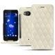 HTC U11 leather case - Blanc escumo - Couture