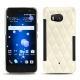 Custodia in pelle HTC U11 - Blanc - Couture ( Bologna - White ) 