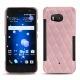 HTC U11 leather cover - Rose - Couture ( Nappa - Pantone 2365C ) 