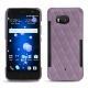 HTC U11 leather cover - Lilas - Couture ( Nappa - Pantone 2645U ) 