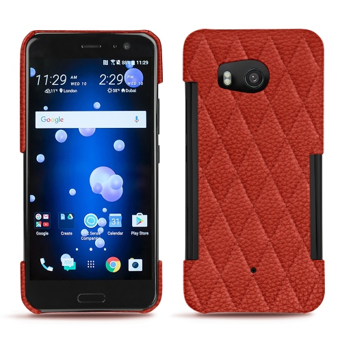 Coques Haute-Couture en cuir pour HTC U11 par NorevePapaye - Couture ( Pantone #b54317 ) 