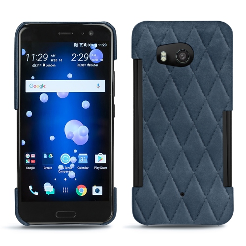 Funda de piel HTC U11Jean vintage - Couture ( Pantone #2f414f  ) 