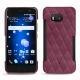 Custodia in pelle HTC U11 - Prune vintage - Couture