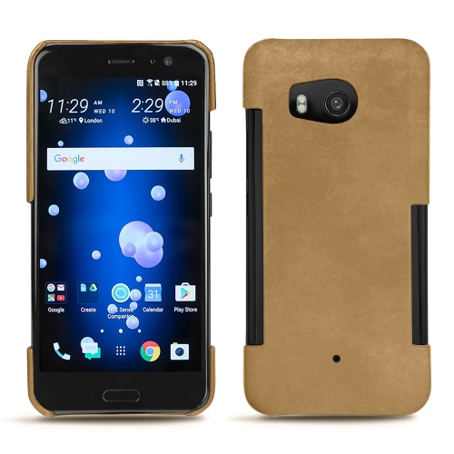 Custodia in pelle HTC U11Sable vintage ( Pantone #9b7340 ) 
