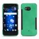 HTC U11 leather cover - Menthe vintage ( Pantone 562C ) 