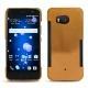 HTC U11 leather cover - Or Maïa ( Pantone 871C ) 