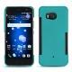 Coque cuir HTC U11 - Bleu fluo