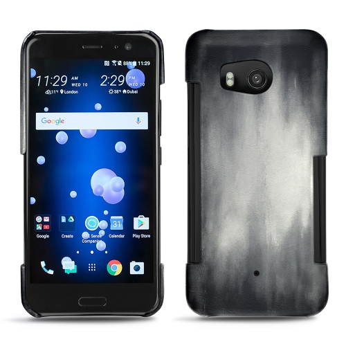 Coques Haute-Couture en cuir pour HTC U11 par NoreveGris Patine