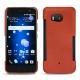 HTC U11 leather cover - Arange clouquié